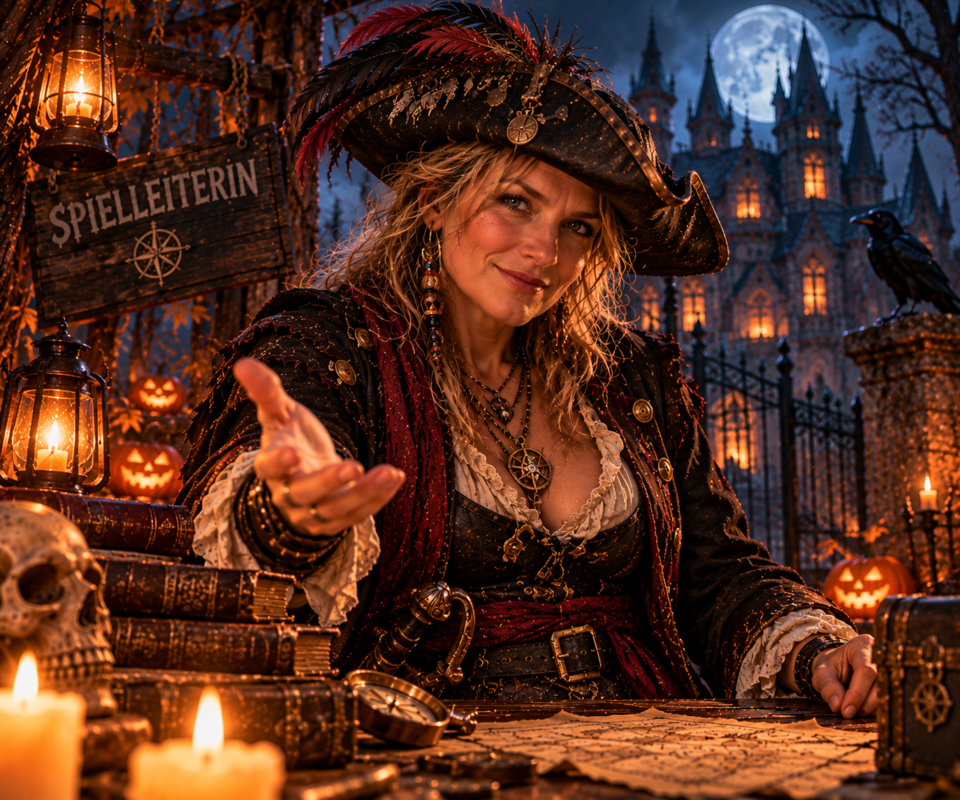 Madame Jennistra Blutmond, Wirtin des Spouter Inn